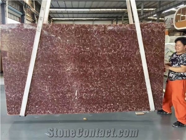 Red Marble China Rosso Amber Polished Slab&Tile Building Material