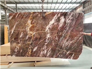 Venice Red Marble for Vanity Top Custom Made