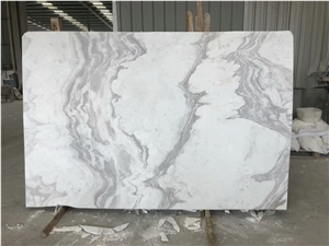Volakas White Jazz Marble Book Matched for Wall and Floor Tile