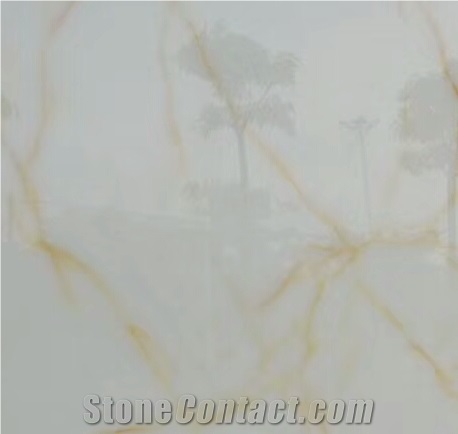White Onyx Slab for Hotel & Home Floor and Wall Covering