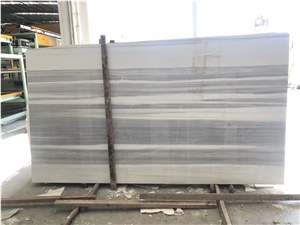 White with Grey Wooden Vein Marble for Wall and Floor Covering