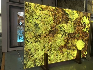 Yellow Luxury Stone Backlighting for Home Decorations