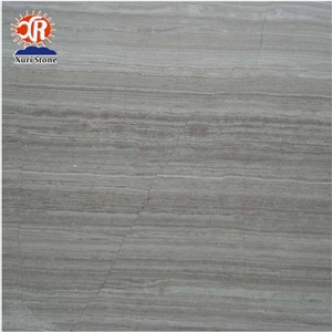 Chinese Grey Wood Vein Marble Tiles and Slabs Wooden Grey Marble