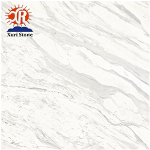 Greece Volakas White Beauty Marble Book Match Tile for Flooring