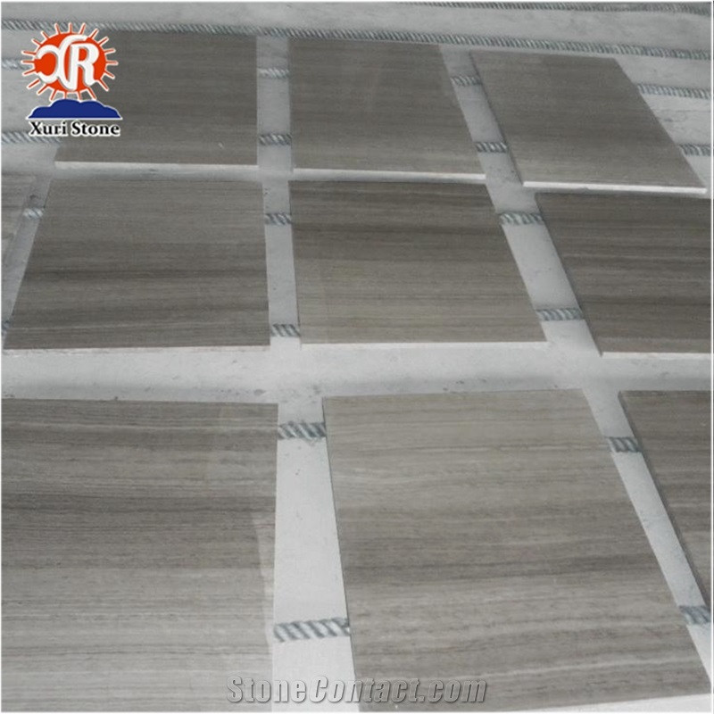Hot Sale China Grey Wooden Vein Marble Tiles and Slabs