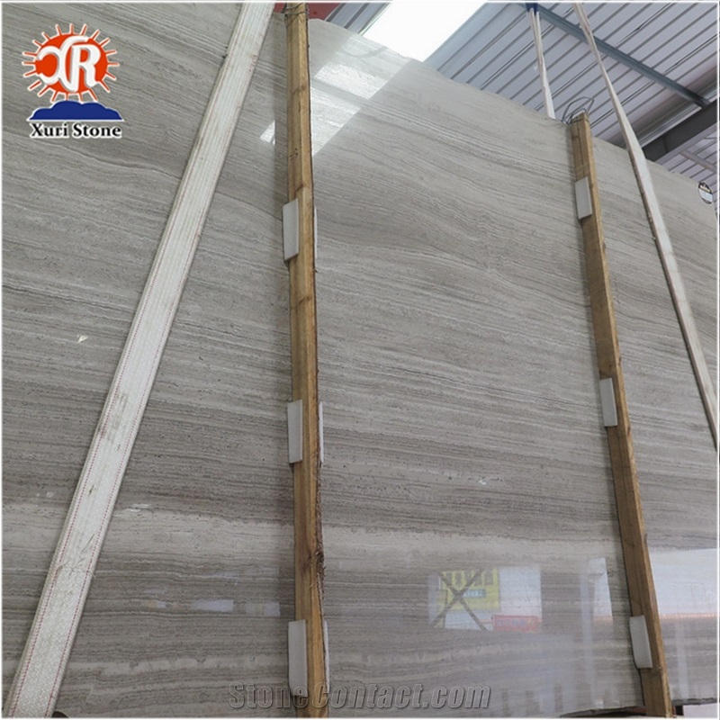Hot Sale China Grey Wooden Vein Marble Tiles and Slabs
