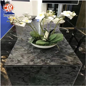Luxury Matrix Granite Stone Versace Black Granite Slab Custom Bathroom Counter Top