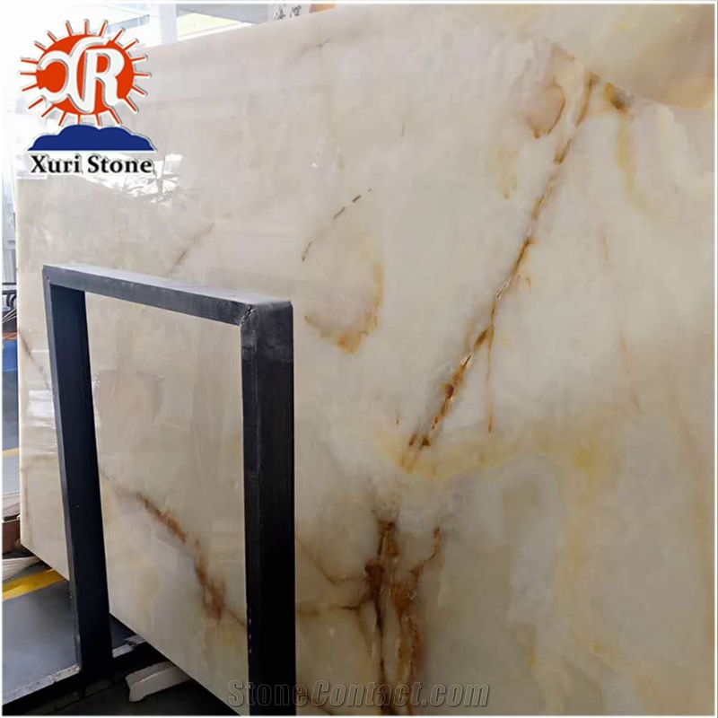 Wholesale High Quality Natural Iran White Onyx Tile