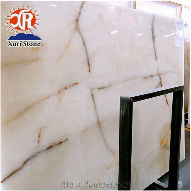 Wholesale High Quality Natural Iran White Onyx Tile