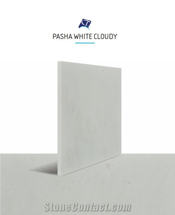 Pasha White Cloudy Marble Tiles & Slabs