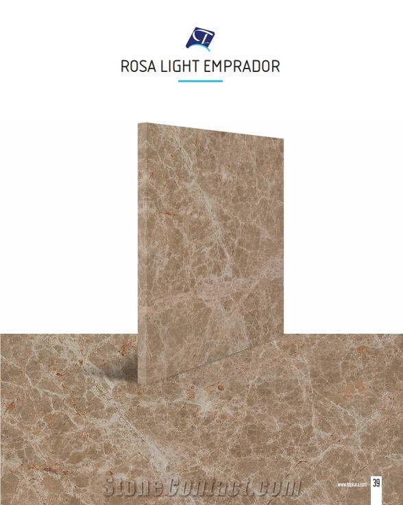 Rosa Light Emperador Marble Tiles & Slabs