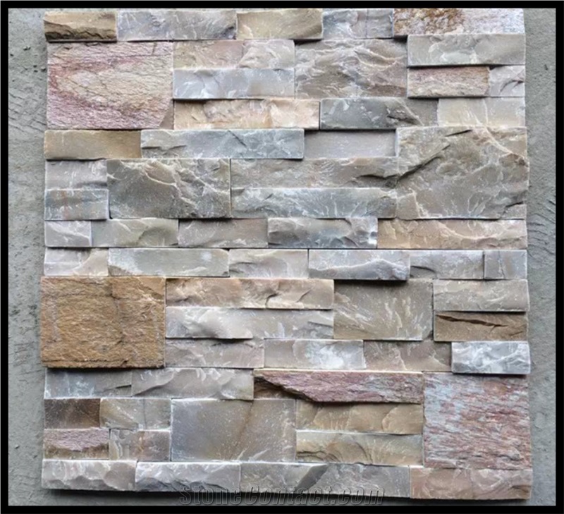 Cheap Slate Cultured Stacked Stone Veneer Panel Lowes