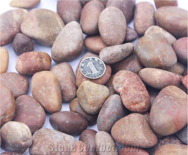 Hot Selling Natural Garden Decoration Red Pebble Stone