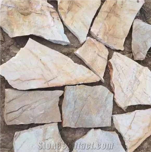 Natural Rusty Slate Loose Flagstone Decorations Tiles