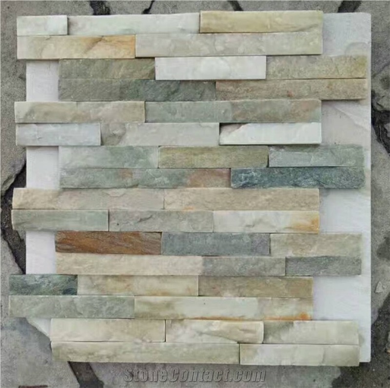 Natural Slate Exterior Wall Stone Cladding Outdoor Tile From China Stonecontact Com - Outside Wall Tile Cladding