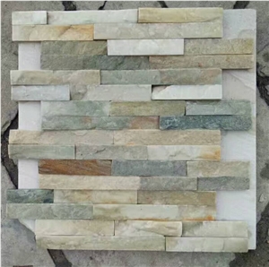 Natural Slate Exterior Wall Stone Cladding,Stone Outdoor Wall Tile