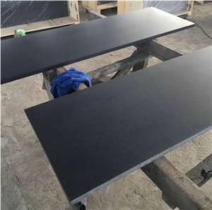Polished Black Fireplace Hearth Slabs for Stove,Hebei Black Granite