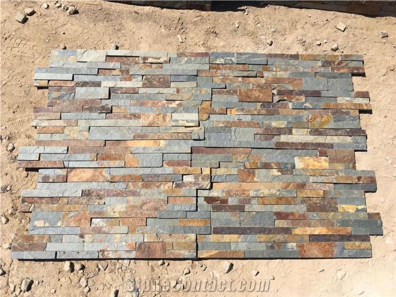 Gold Rush Ledge Wall Stone Panels
