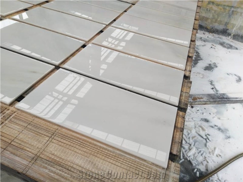 Royal White Marble Luxe Pure White Mirror Polished Floor Tiles Slabs