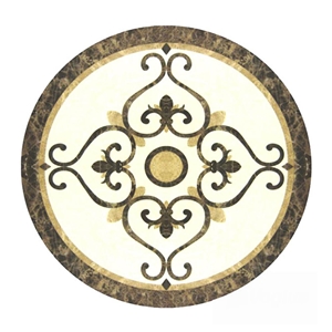 Customized High Quality Waterjet Medallion Tiles for Home Decor