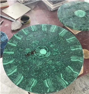 Moreroom Stone Custom Semi Precious Stone Malachite Green Table Top