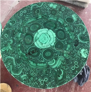 Moreroom Stone Custom Semi Precious Stone Malachite Green Table Top