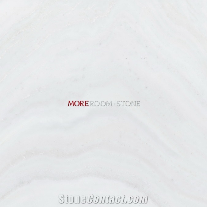 Moreroom Stone Glazed White Onyx Marble Look Porcelain Tile 80x80