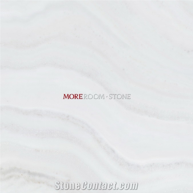 Moreroom Stone Glazed White Onyx Marble Look Porcelain Tile 80x80