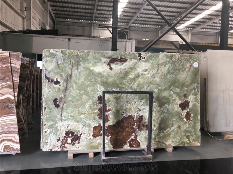 Green Jade Slab Onyx Tiles Factory Price