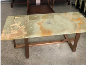 Green Onyx Work Table Top