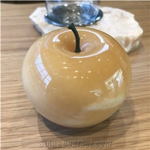 Onyx Sculpture Apple Christmas Gift Art Works Creative Carving