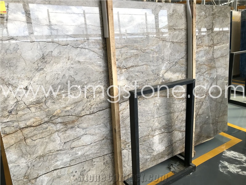 Alps Brown Marble Slabs, Dora Versace Gold Tundra Grey Marble