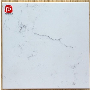 Artificial Carrara White Quartz Stone Slab