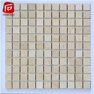 Beige Marble Square Mosaic Tiles