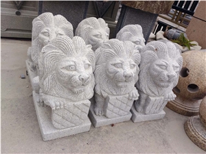 Grey Granites Small Little Lions, Small Little Stone Lions