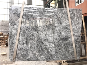 3cm Alps Grey Marble Silver Fox Slabs with Good Quality and Good Size