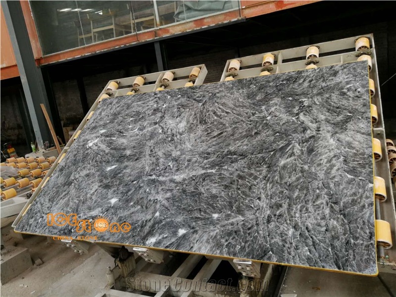 Alps Black/Slabs/Tiles/Cut to Size/China Marble/Deep Grey/Ice Stone
