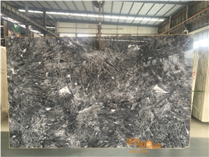 China Alps Dark Grey Marble Slabs