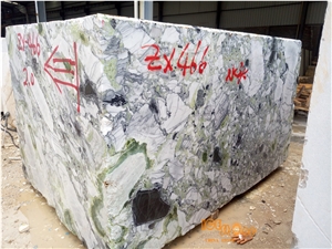 China Ice Green Connect Beauty Marble Slabs