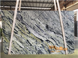 China Splendid Land Green & Black Beauty Marble Slabs Tiles for Wall