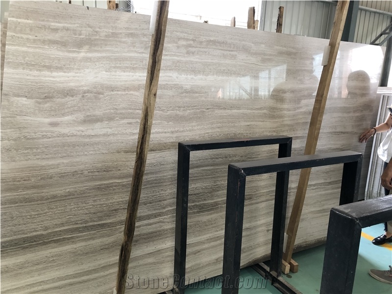 White Wooden Marble Wooden Vein Grey Polished Slabs&Tiles Wall&Floor
