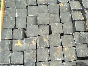 Black Basalt Pavers Split Cleft