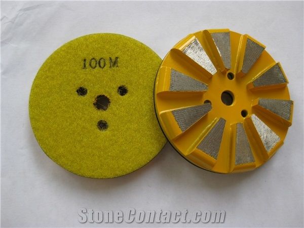 3 Inches Metal Diamonds Grinding Pads for Floor Grinder Machine