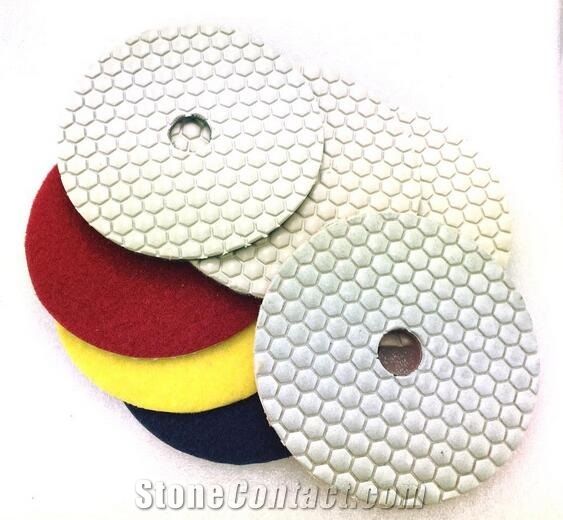 4 Diamond Flexible Dry Polishing Pads Resin Bond Sanding Disc