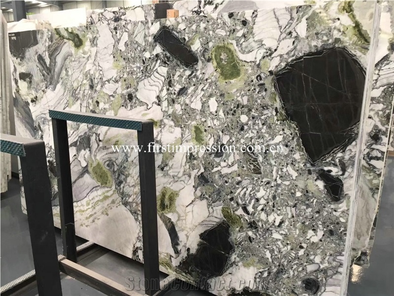 New Polished White Beauty Marble Slabs&Tiles/Ice Connect Marble