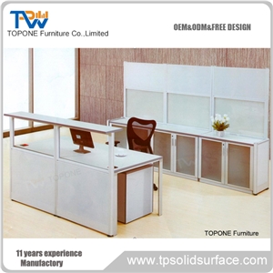 Acrylic Solid Surface Office Furniture Reception