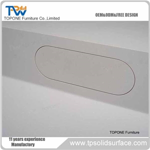 Acrylic Solid Surface Office Furniture Reception