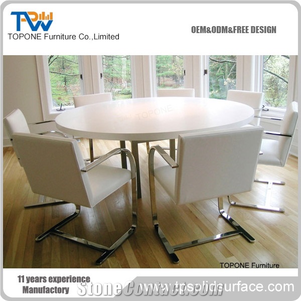 Catering Round Marble Dining Table Marble Chairs and Tables