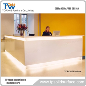 Modern Rectangular Led Reception Counter