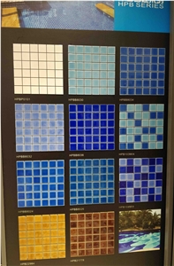 Swimming Pool Mosaic Tile, Blue Mosaic Tile, Pool Trims